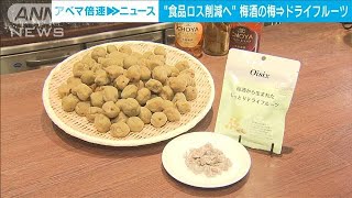 梅酒の梅をドライフルーツに　年間50トンの食品ロス削減に(2023年1月25日)