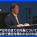 林外務大臣「ロシアは全ての行為で責任問われなければならない」　国連加盟国にロシアへの支援控えるよう訴え｜TBS NEWS DIG