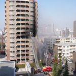 大阪・都島区でマンション火災
