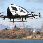 「空飛ぶクルマ」淀川試験飛行