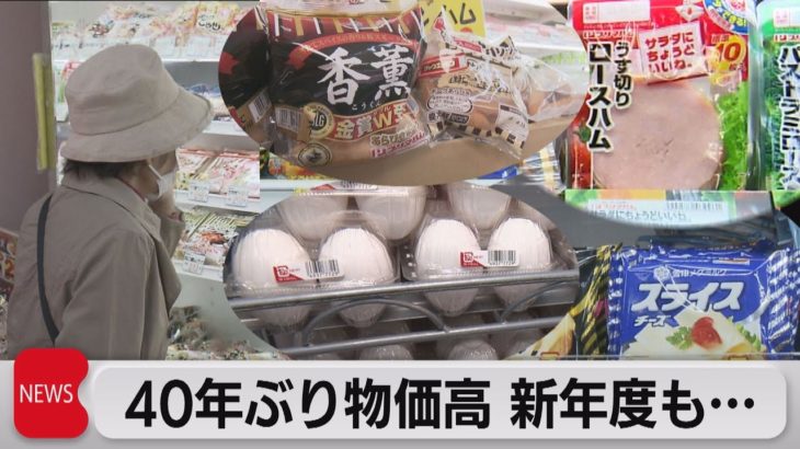 40年ぶり物価高 新年度も…（2023年3月31日）