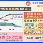 最大９連休 “家族旅行”に朗報 GW 旅の「お得術」【解説】｜TBS NEWS DIG