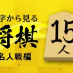 数字から見る将棋ー名人戦編ー「15」