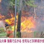 韓国・江原道で山火事　住宅など30軒以上が全半焼　強風で被害拡大の恐れ(2023年4月11日)