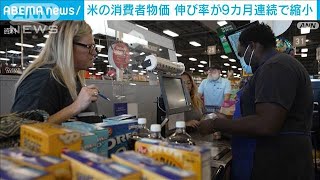 【速報】米3月の消費者物価指数　前年同月比5.0％上昇　伸び率は9カ月連続で縮小(2023年4月12日)