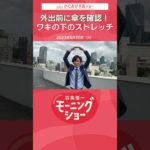 外出前に傘を確認！ワキの下のストレッチ 片岡信和【羽鳥慎一モーニングショー】#Shorts