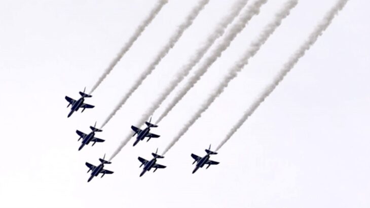 ブルーインパルス、世界水泳開幕祝う展示飛行へ　１３日は予行飛行行う