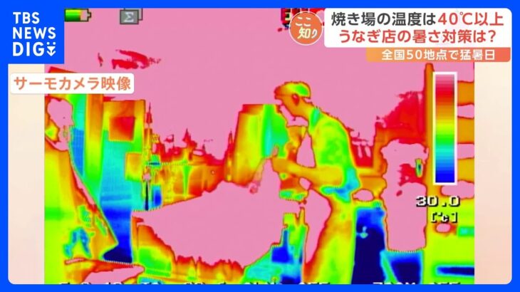 夏バテには『うなぎ』！しかしその現場では過酷な暑さとの戦いが！全国22の地域で熱中症警戒アラート発表！熱中症に注意が必要！｜TBS NEWS DIG