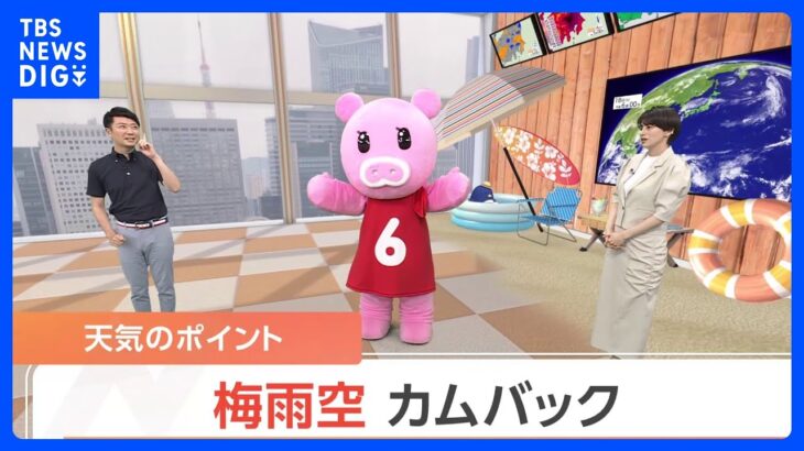 【7月19日 関東の天気】 梅雨空カムバック｜TBS NEWS DIG