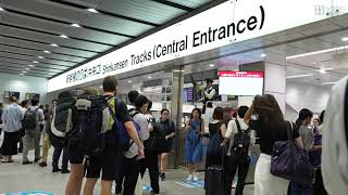 新幹線運転再開も再び運転見合わせ・新大阪駅