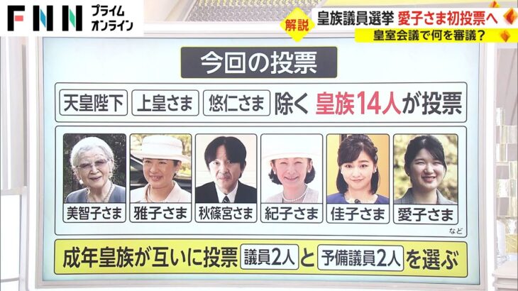 皇族議員選挙 愛子さま初投票へ　皇室会議で何を審議?