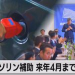 ガソリン補助　2024年4月まで延長へ　 電気・ガス料金負担軽減策も（2023年10月24日）