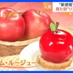 食欲の秋！秋の味覚をより楽しめる“そっくりスイーツ”が続々登場。真っ赤な見た目のリンゴケーキからまるで焼き芋のシュークリームまで！気になる味は？｜TBS NEWS DIG