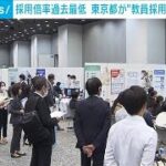 “教員不足”解消めざし東京都が学生らに体験型イベント(2023年10月15日)