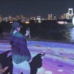 砂浜で国内最大級 プロジェクションマッピング(2023年11月19日)