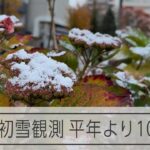 札幌で初雪を観測 平年より10日遅く