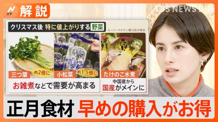 「買い出しは12月20日までに」年末年始の食材調達の買い時　12月は食費がかさむ 【Nスタ解説】｜TBS NEWS DIG