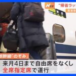 年末年始の“帰省ラッシュ”がピークに　新幹線「のぞみ」は全席指定席で運行　コロナ明けで“出国ラッシュ”も｜TBS NEWS DIG