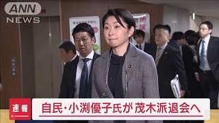 「けじめとして判断した」小渕優子氏が茂木派退会へ【スーパーJチャンネル】(2024年1月25日)