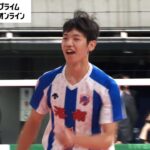 京都・洛南2年生エース中上烈のバックアタック炸裂　愛媛・新田にストレート勝ち【春高バレー・男子1回戦】