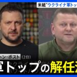 ゼレンスキー大統領がウクライナ軍トップ・ザルジニー総司令官の解任決定　アメリカメディア報道｜TBS NEWS DIG