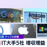 米IT大手5社 増収増益　メタ純利益3倍 アップル好調【WBS】（2024年2月2日）
