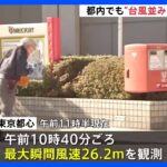 東京都内で“台風並みの強い風”　都心でも最大瞬間風速26.2mを観測　「風で倒れた」渋谷・道玄坂で街灯が折れる｜TBS NEWS DIG