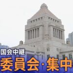 【国会LIVE】参院）予算委員会・集中審議（2024年3月8日）