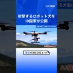 中国軍がライフル積んだロボット犬公開　軍事分野で先端技術の活用が進んでいることをアピールする狙いか｜TBS NEWS DIG #shorts