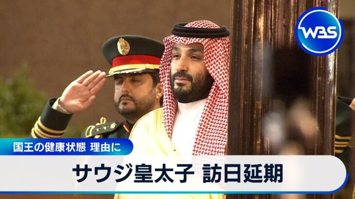 サウジ皇太子 訪日延期　国王の健康状態 理由に【WBS】（2024年5月20日）