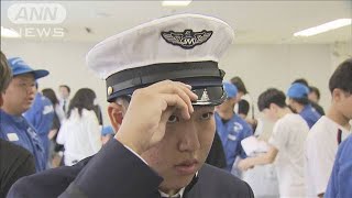 日本航空高校石川の新入生　新しい制服に腕通し…　避難先キャンパスで学校生活の準備(2024年5月5日)