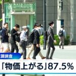 「物価上がる」87.5%　日銀 生活意識調査【WBS】