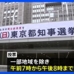 東京都知事選 きょう投開票　各候補者はきのう最後の訴え｜TBS NEWS DIG