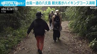 台風一過の八丈島　観光客が人気ハイキングコースを満喫(2024年8月17日)