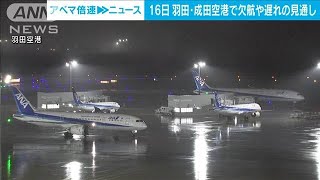台風7号の影響で16日の羽田や成田空港で欠航や遅れの見通し(2024年8月14日)