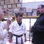 Steven seagal came to Okinawa to visit Tetsuhiro Hokama